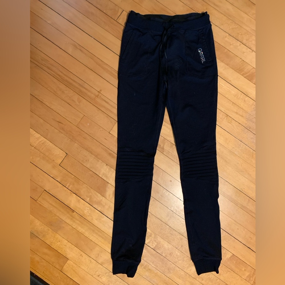 Grrrl moto joggers